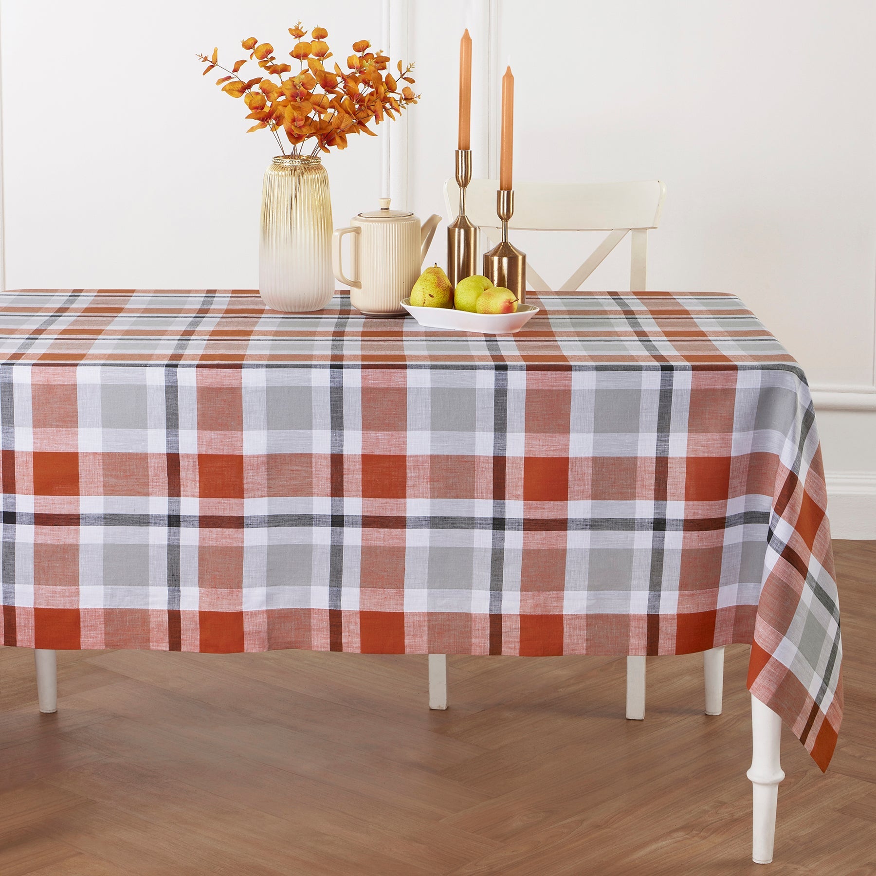 Fall Buffalo Check Tablecloth
