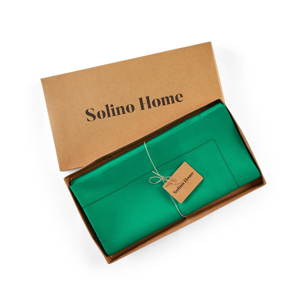 Classic Hemstitch Table Throw