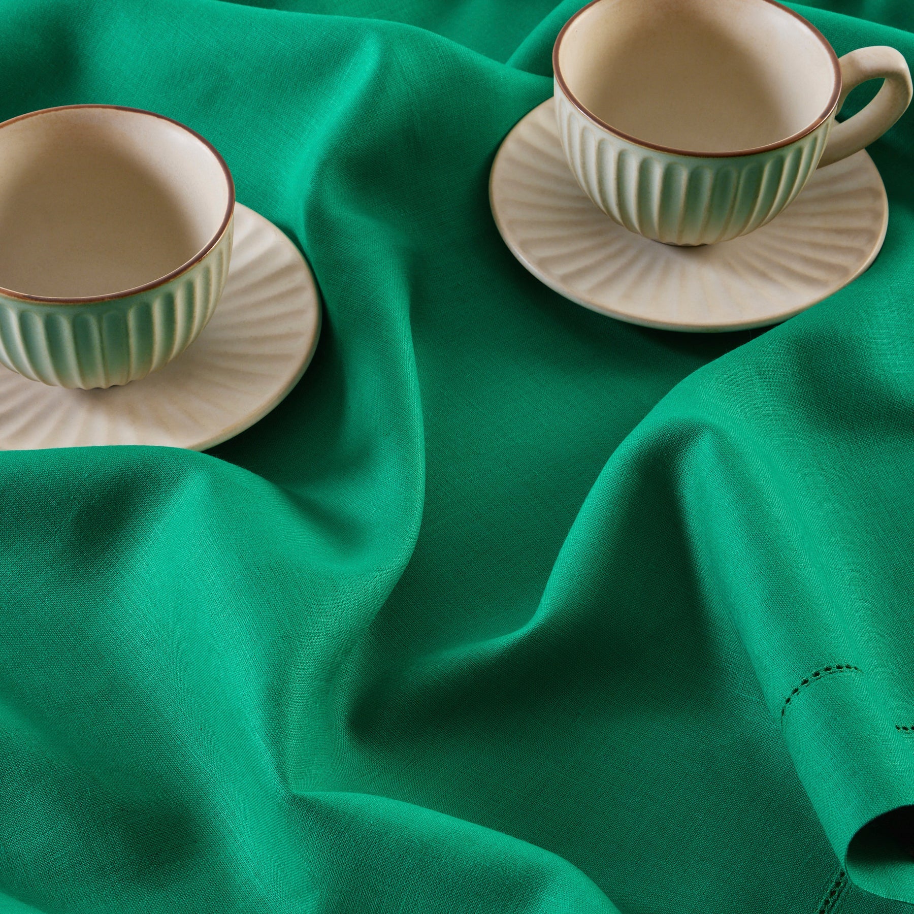 Classic Hemstitch Table Throw