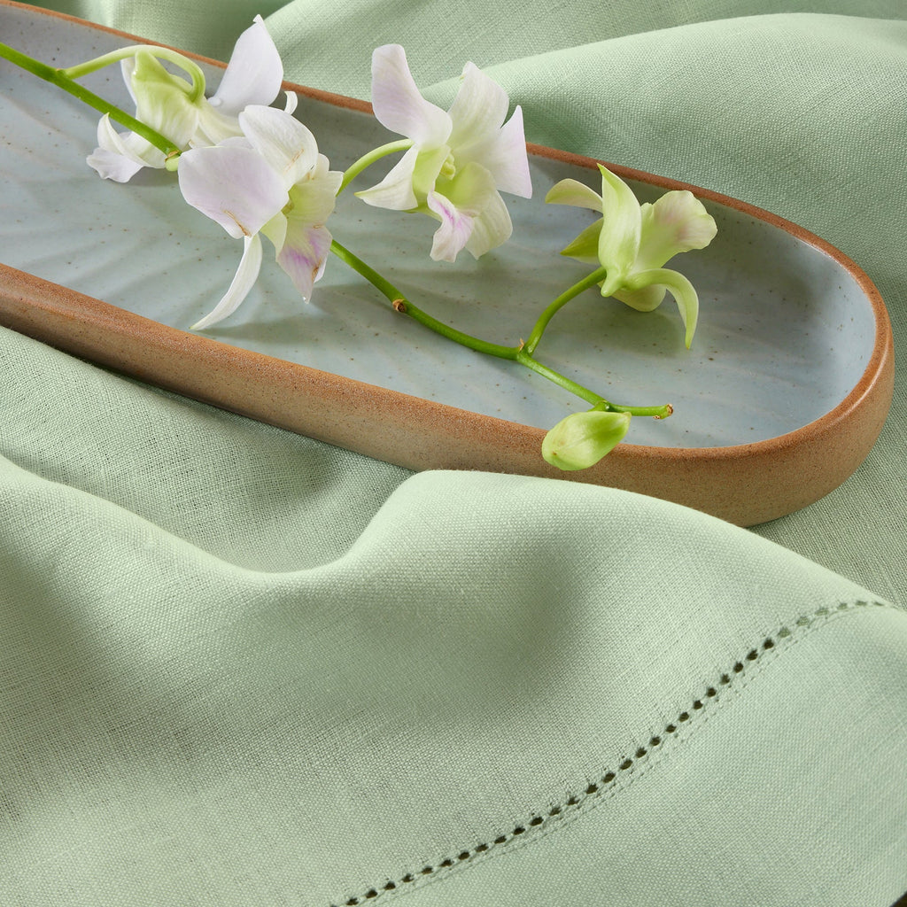 Classic Hemstitch Table Throw