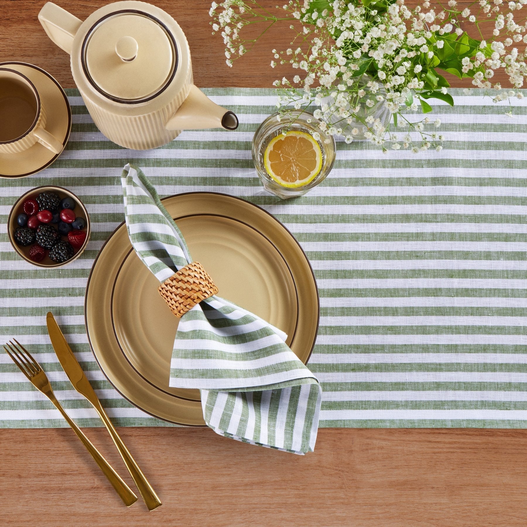 Amalfi Stripe Table Runner