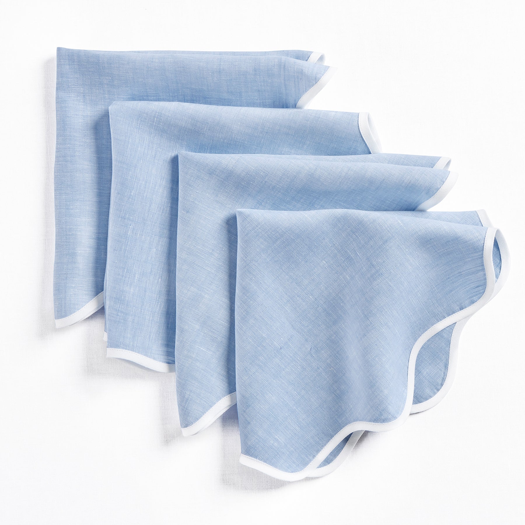 Giselle Scallop Edge Napkins, Set of 4