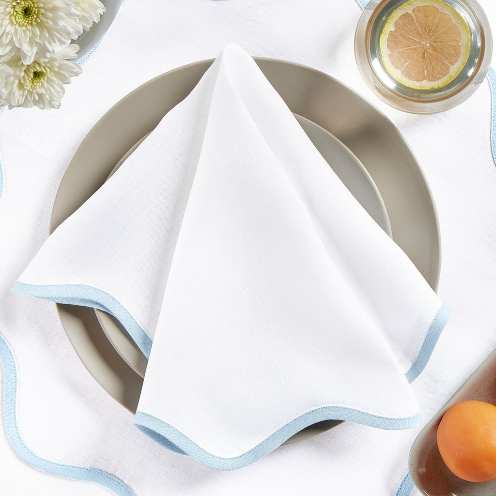 Giselle Scallop Edge Napkins, Set of 4