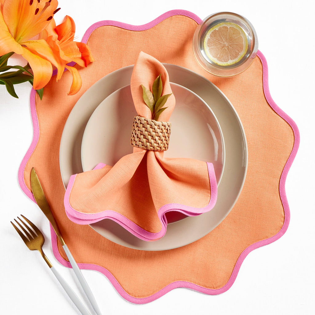 Giselle Scallop Edge Napkins, Set of 4