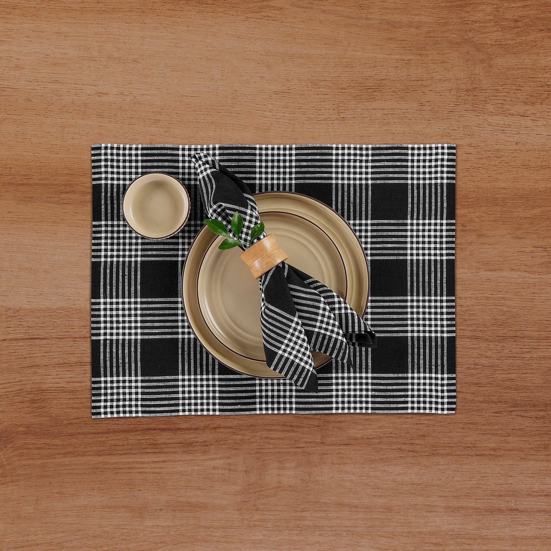 Glen Check Napkins, Set of 4