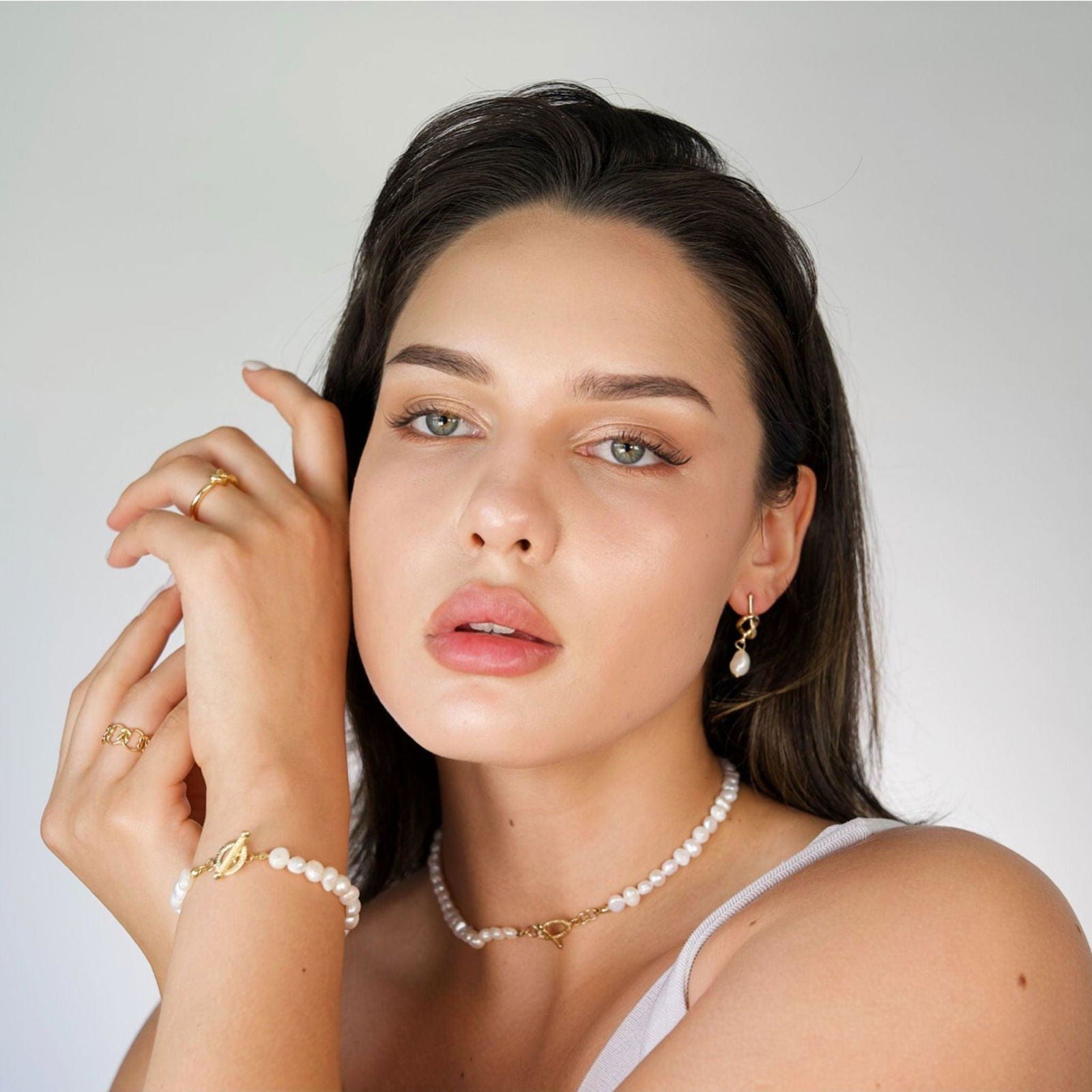 Sophisticated Baroque Freshwater Pearl Bracelet