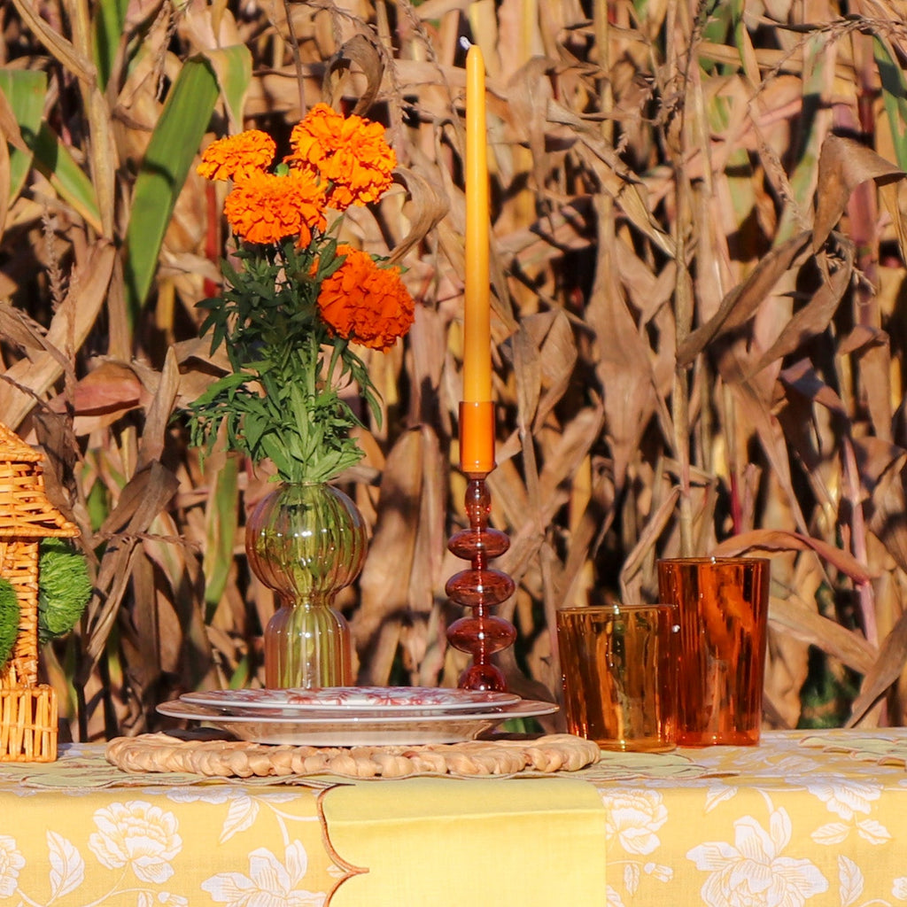 Extra Tall Spiced Citrus Taper Candle, 1 Case of 50 Candles (4 in each pack)