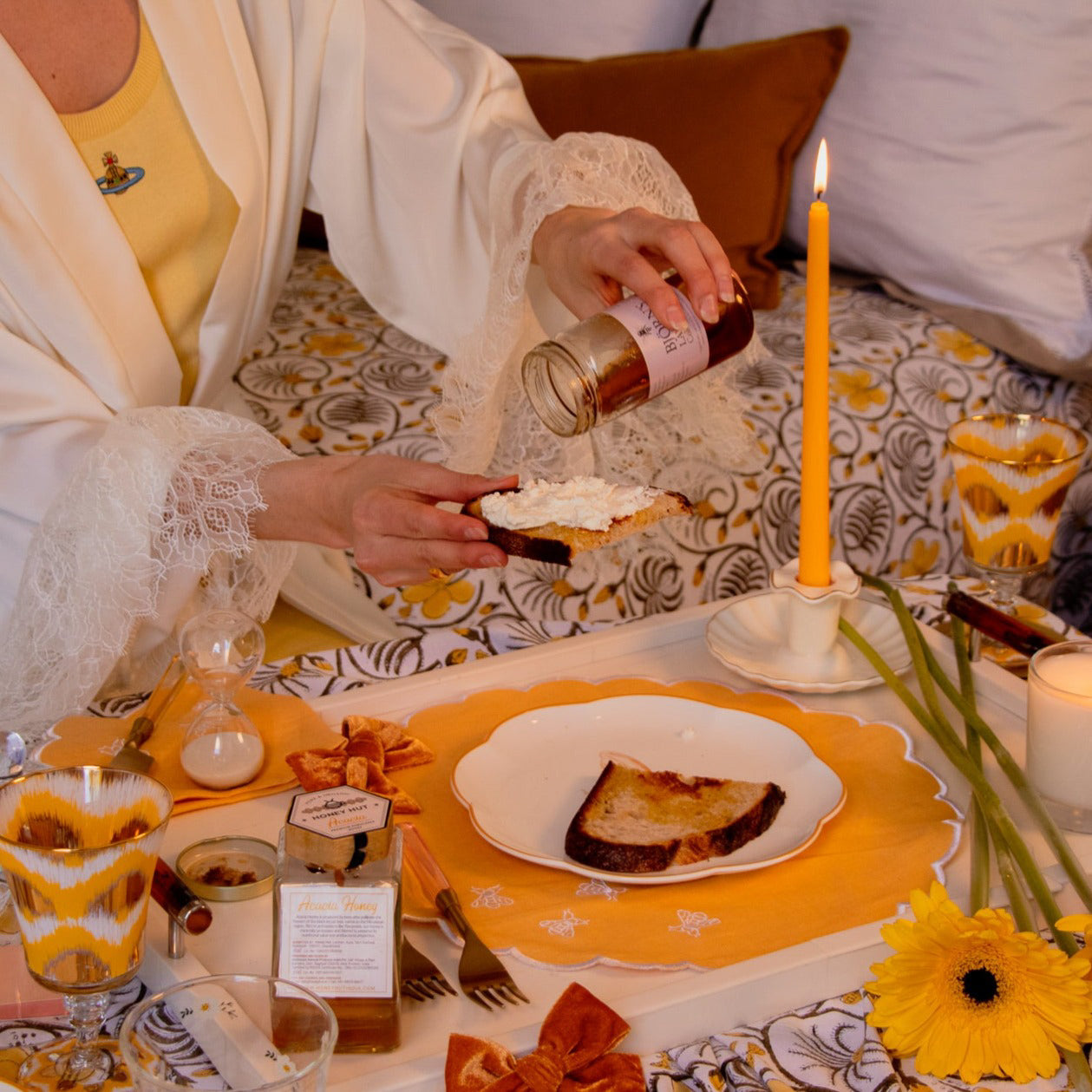 Extra Tall Spiced Citrus Taper Candle, 1 Case of 50 Candles (4 in each pack)