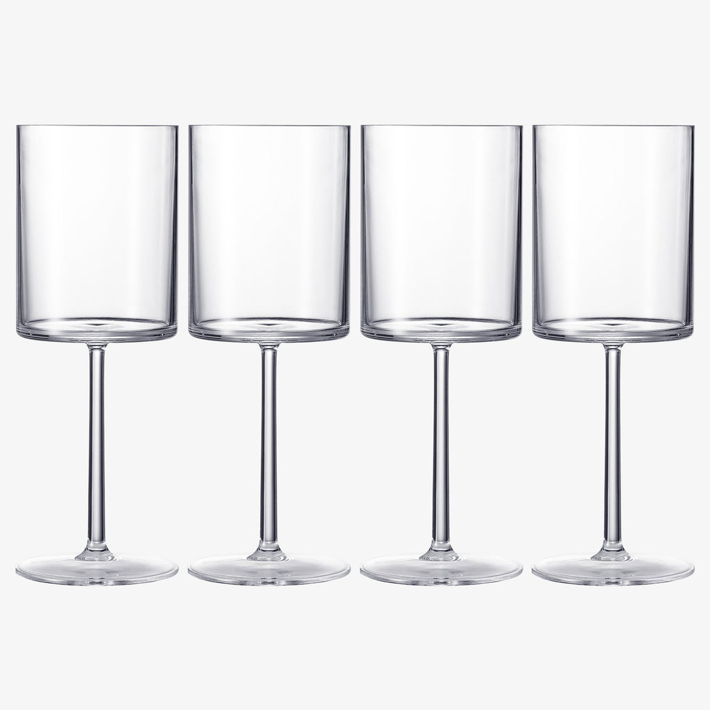 Barcelona Acrylic Stemmed Wine Glassware, Set of 4