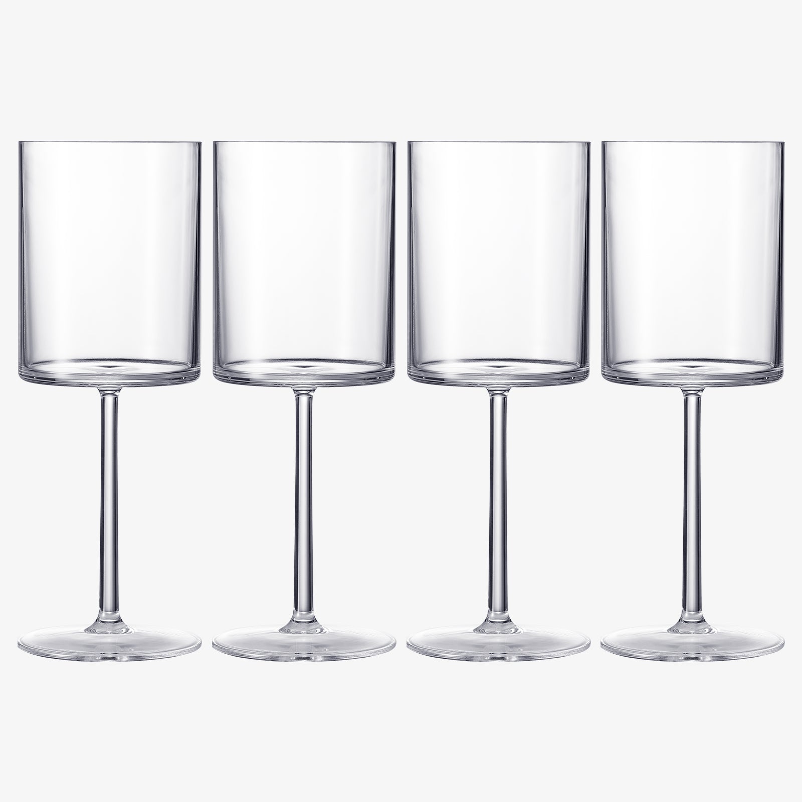 Barcelona Acrylic Stemmed Wine Glassware, Set of 4
