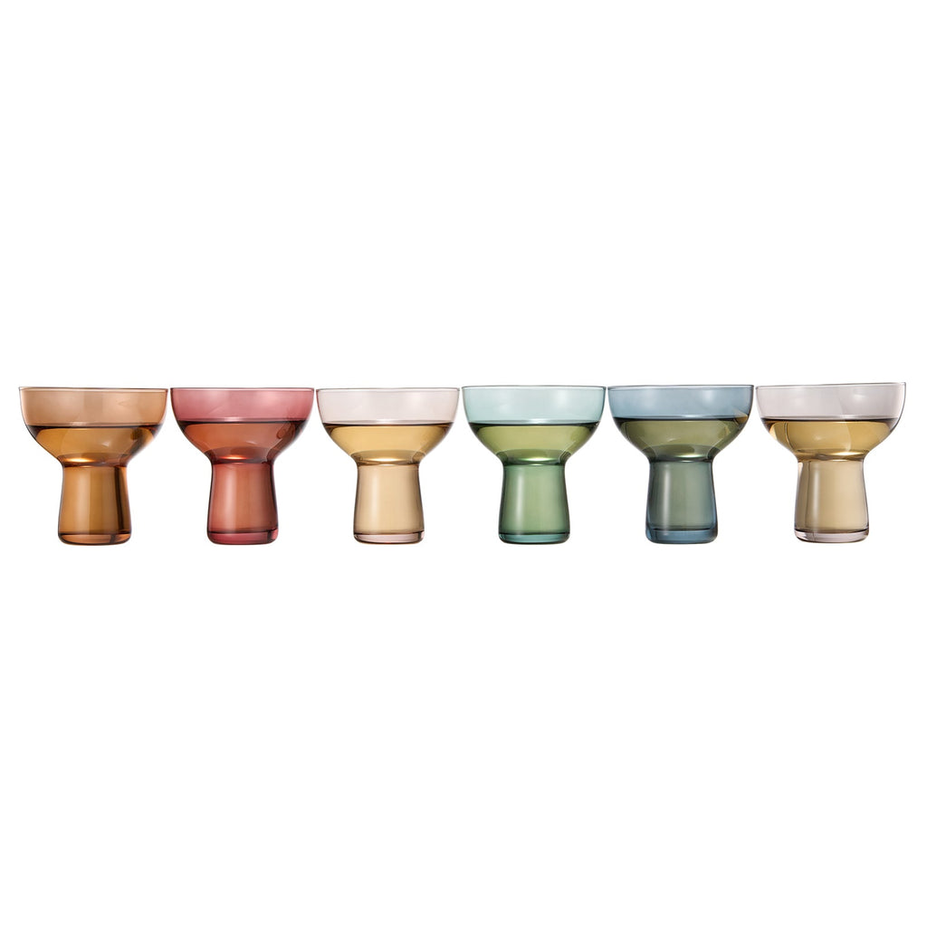 Tonal Margarita Cocktail Glassware, Set of 6