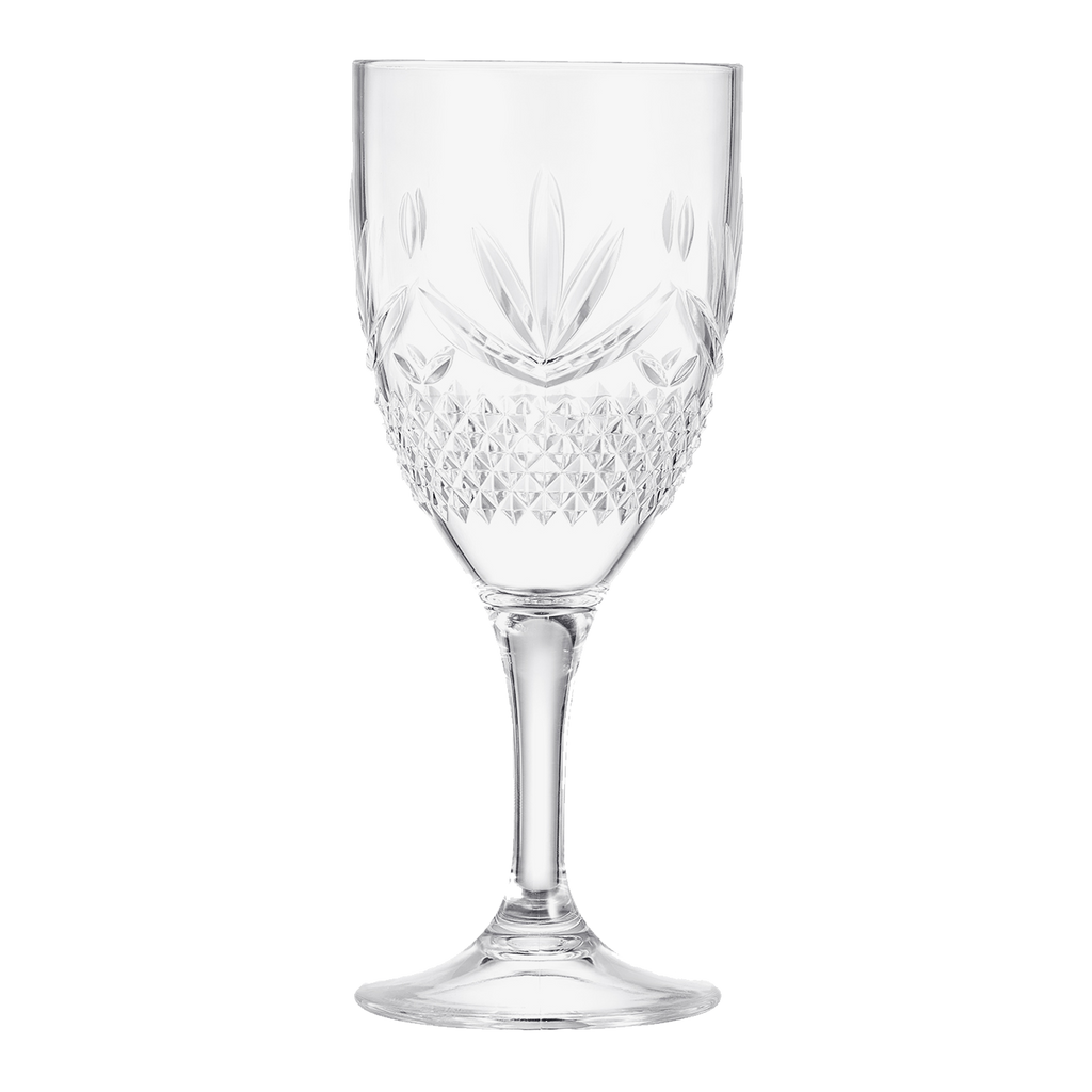 Onix Acrylic Crystal, Stemmed Wine Glassware, Set of 4