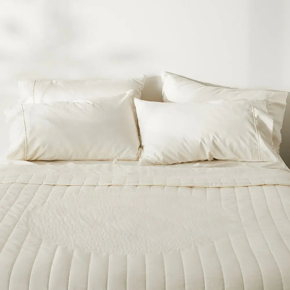 Linen+ Bamboo Quilted Coverlet