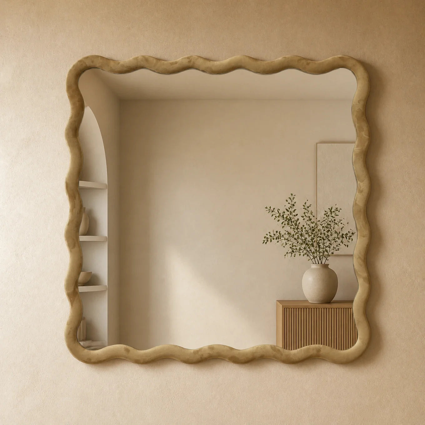 Velvet Wave Mirror