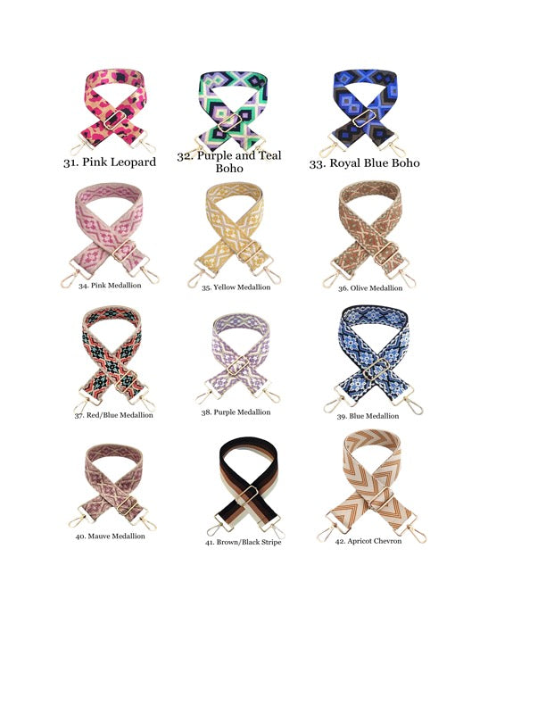 The Nora | Clear with Black Trim Stadium Courier- Pick Your Strap