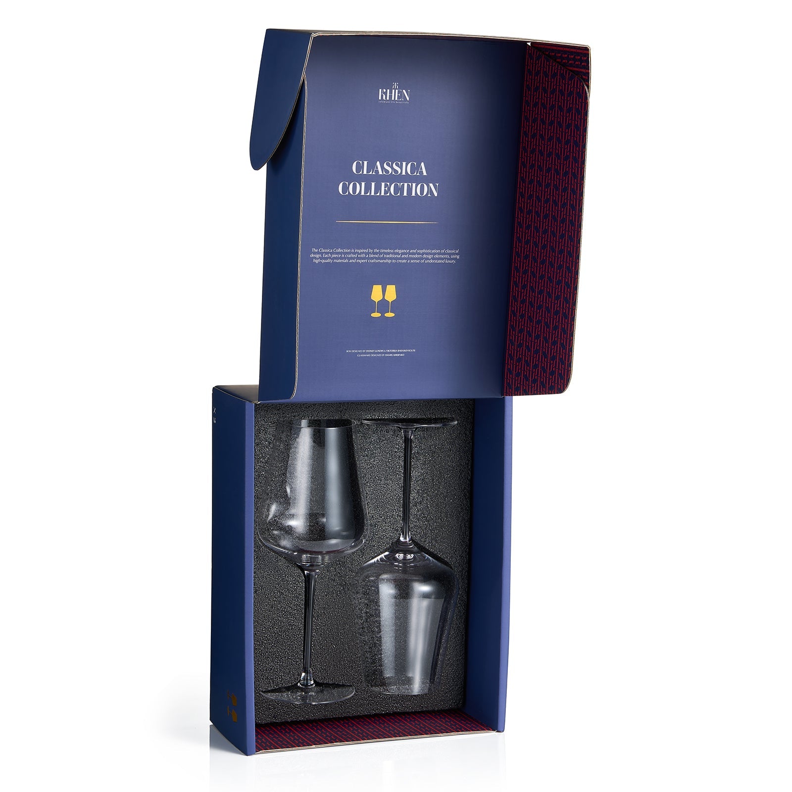 Classica Stemmed Wine Glassware, Set of 2