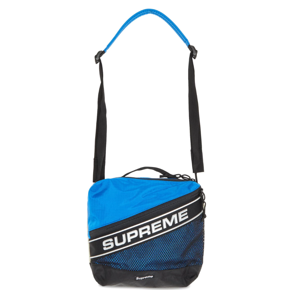Supreme FW23 “Logo” Shoulder Bag ‘Blue’