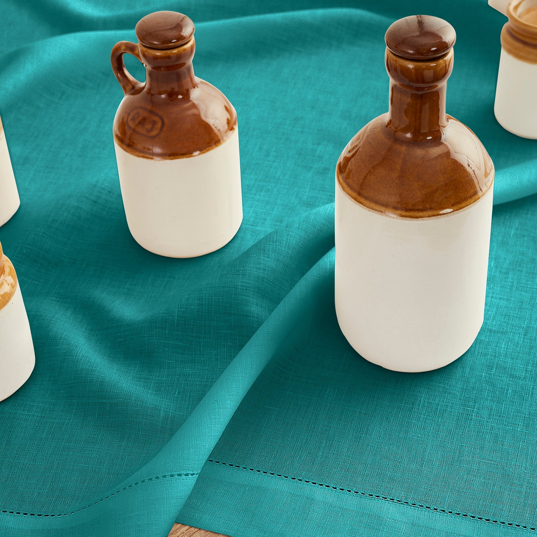 Classic Hemstitch Table Throw