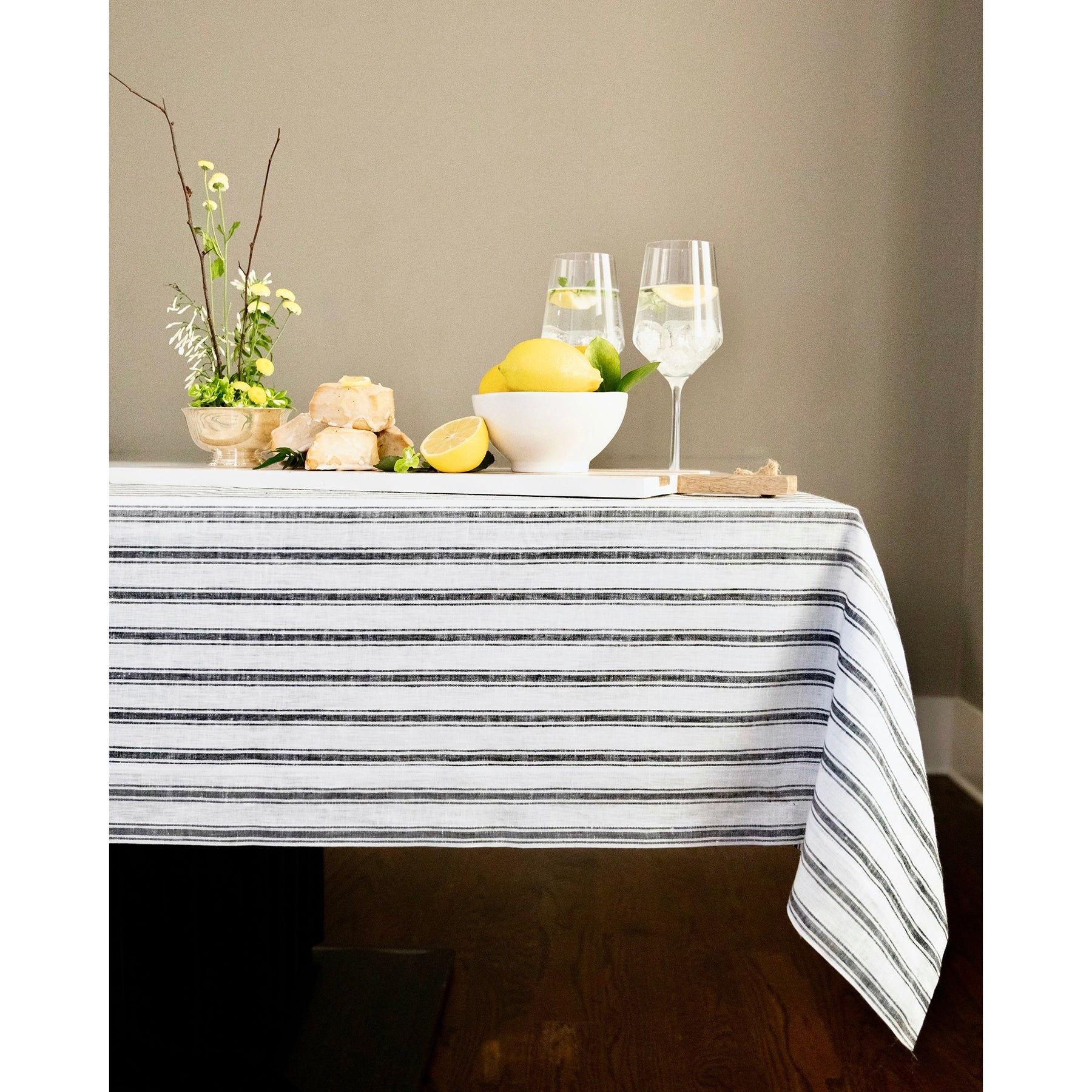 Capri Ticking Stripe Tablecloth