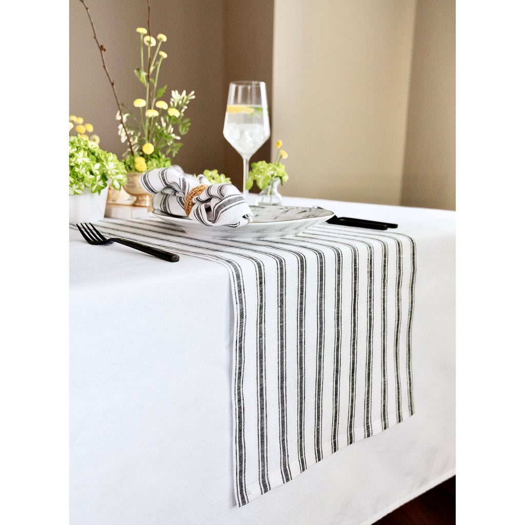 Capri Ticking Stripe Table Runner