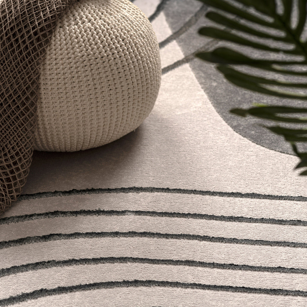 Area Rug Tuana Modern Carved Lines