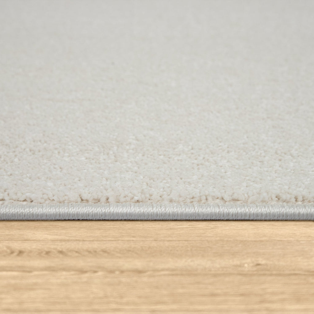 Solid Flatweave Rug Porto for Living Room - Cream