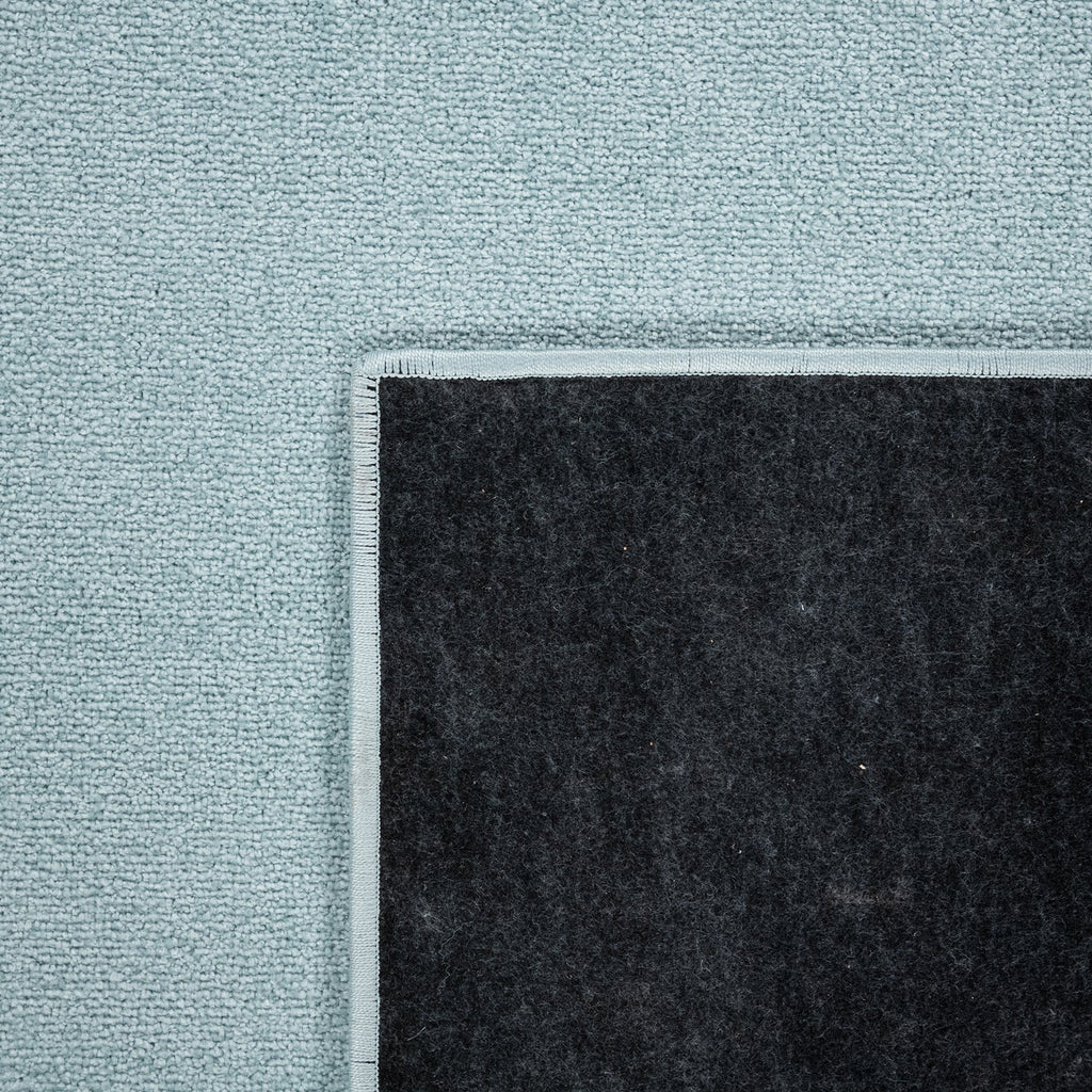 Solid Flatweave Rug Porto for Living Room - Light Blue