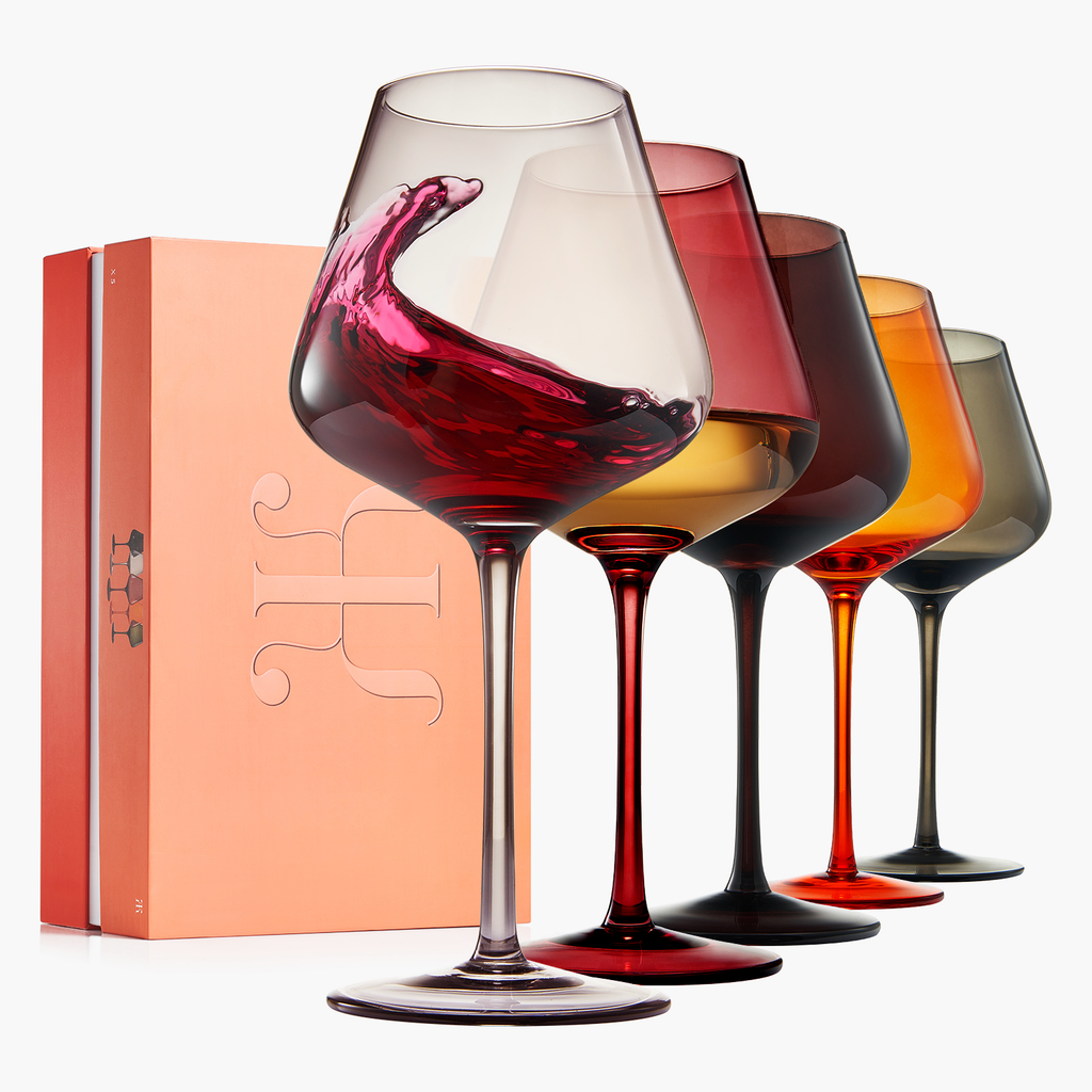 Love Stemmed Wine Glassware, Set of 6