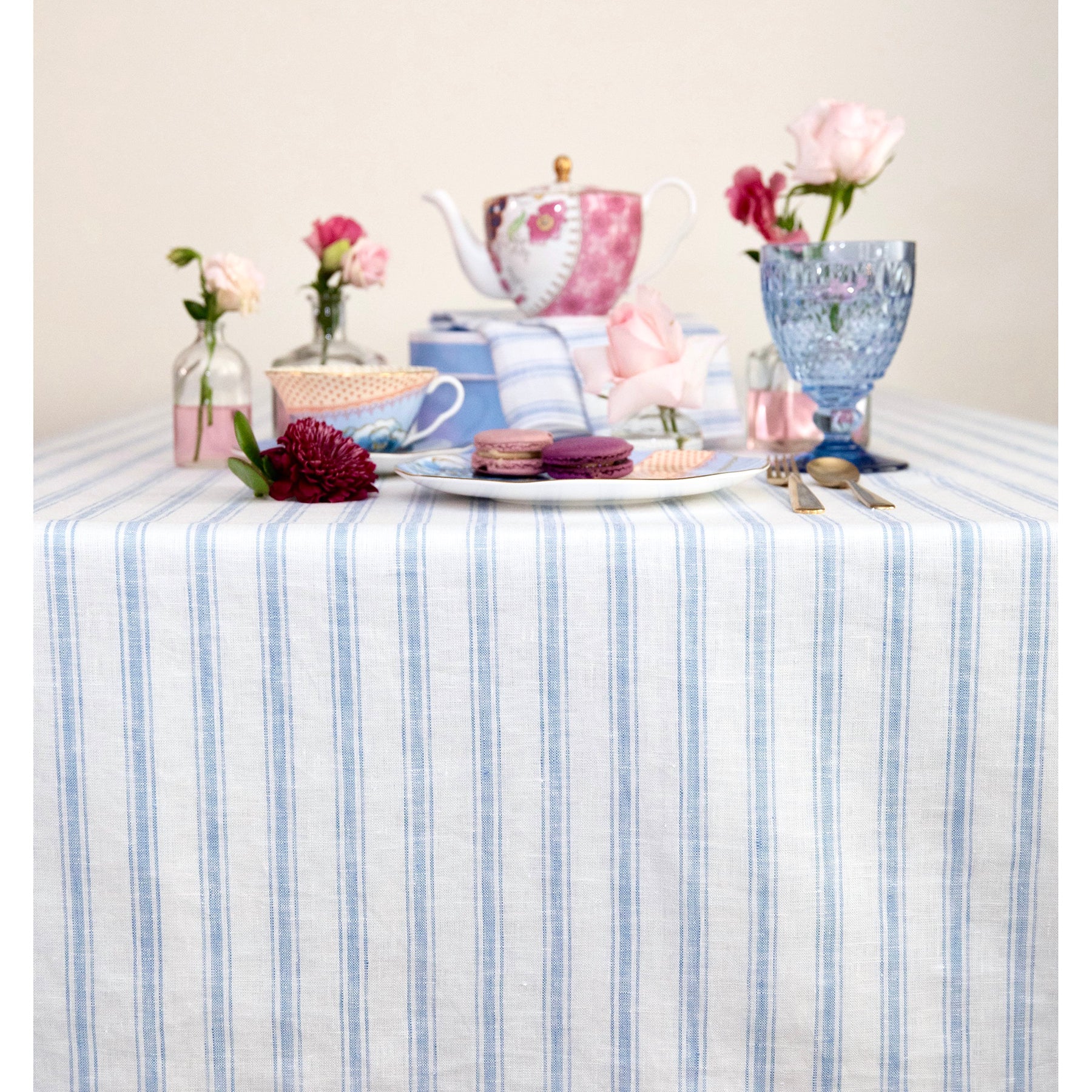 Capri Ticking Stripe Tablecloth
