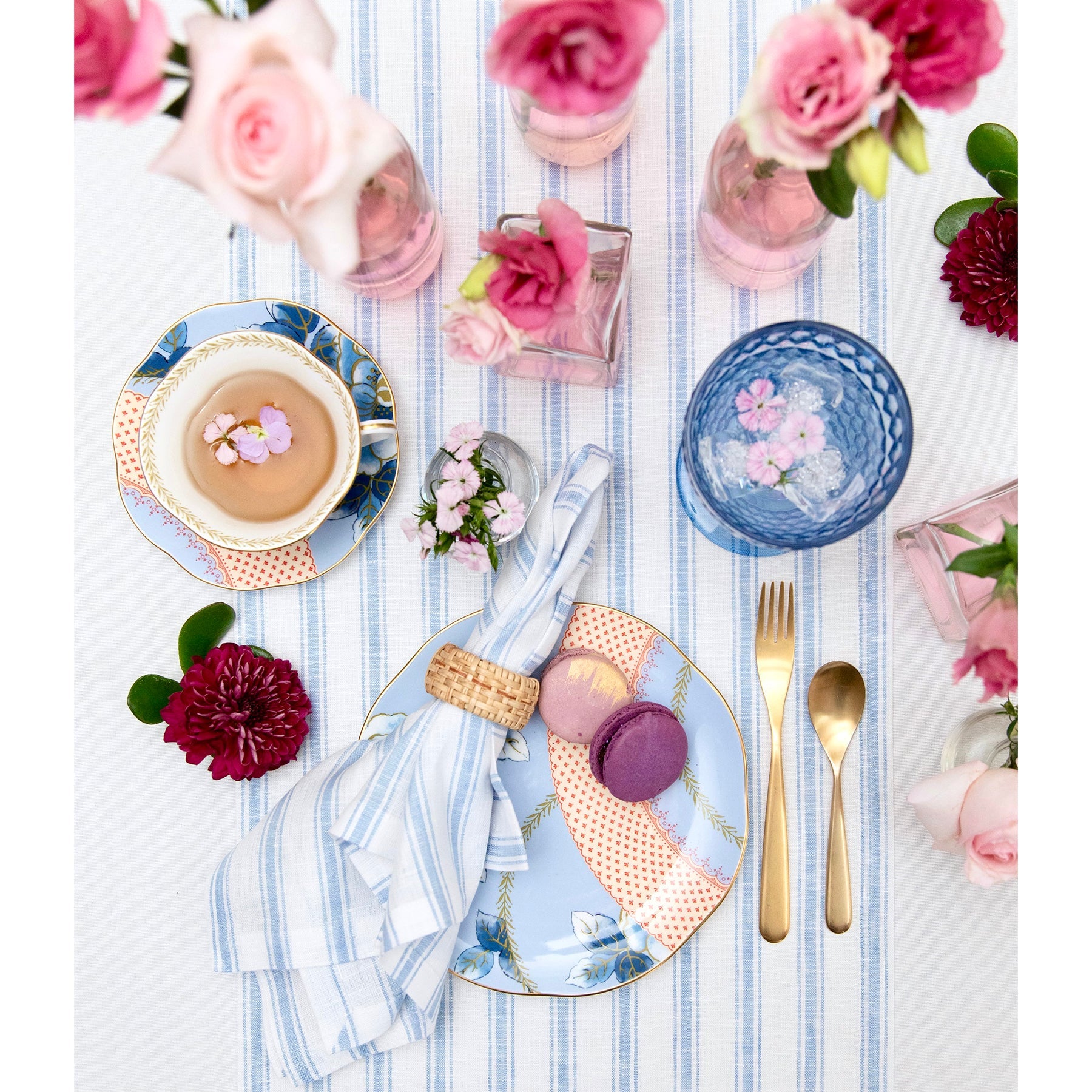 Capri Ticking Stripe Table Runner