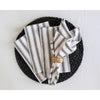 Black & White Capri Stripe / 20 x 20 Inch / Set of 4