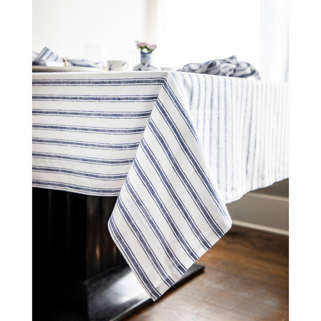 Capri Ticking Stripe Tablecloth