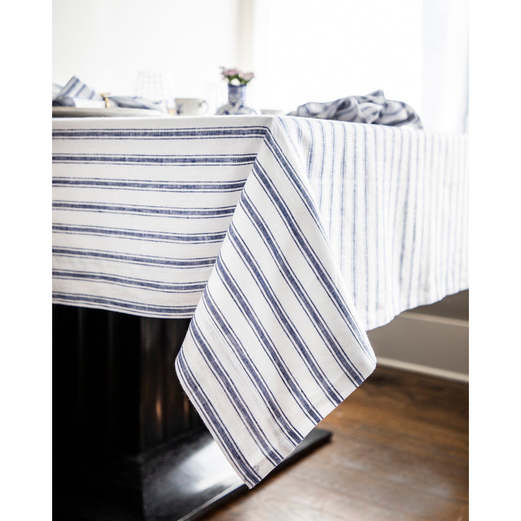 Capri Ticking Stripe Tablecloth