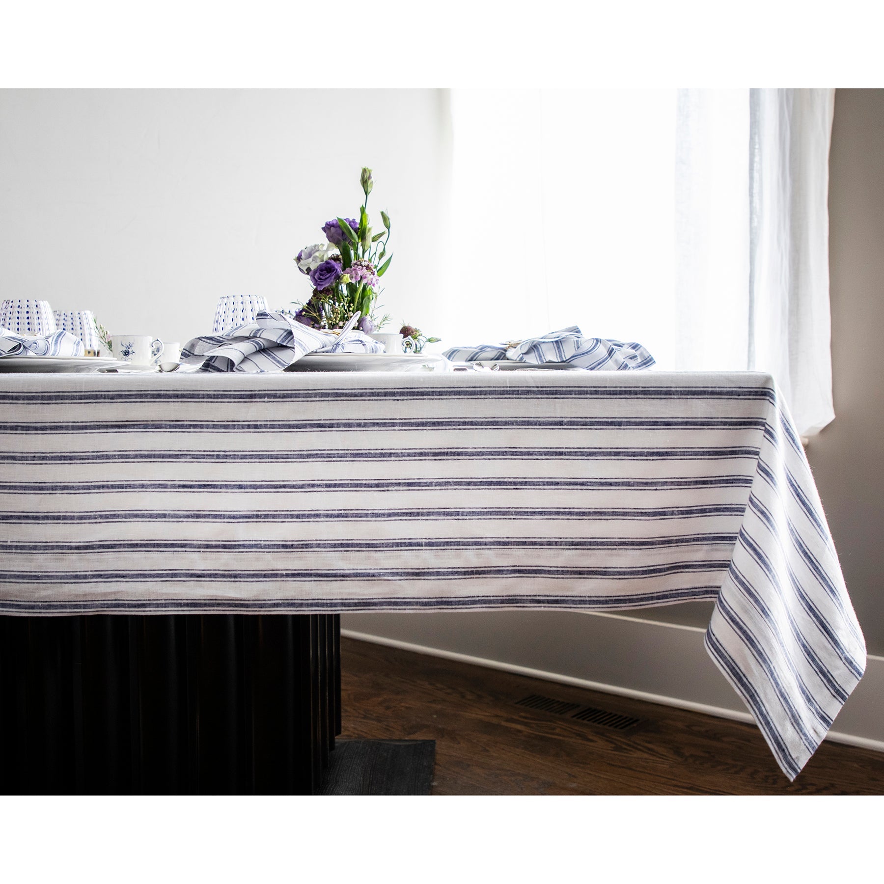 Capri Ticking Stripe Tablecloth