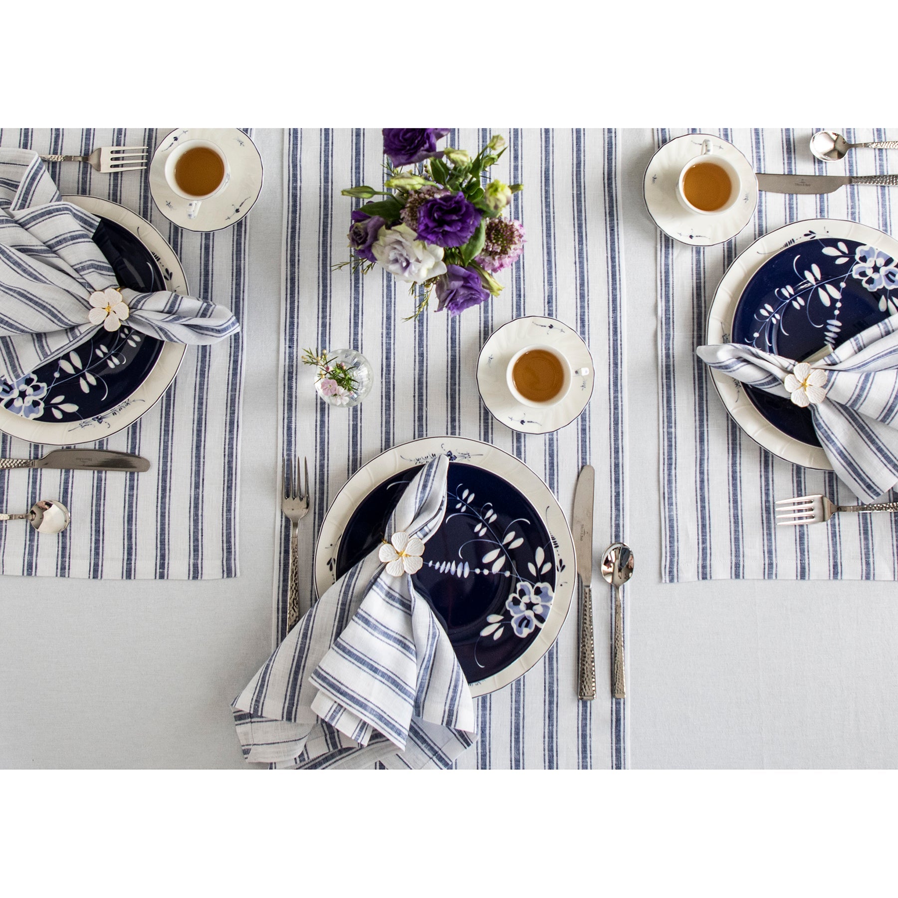 Capri Ticking Stripe Table Runner