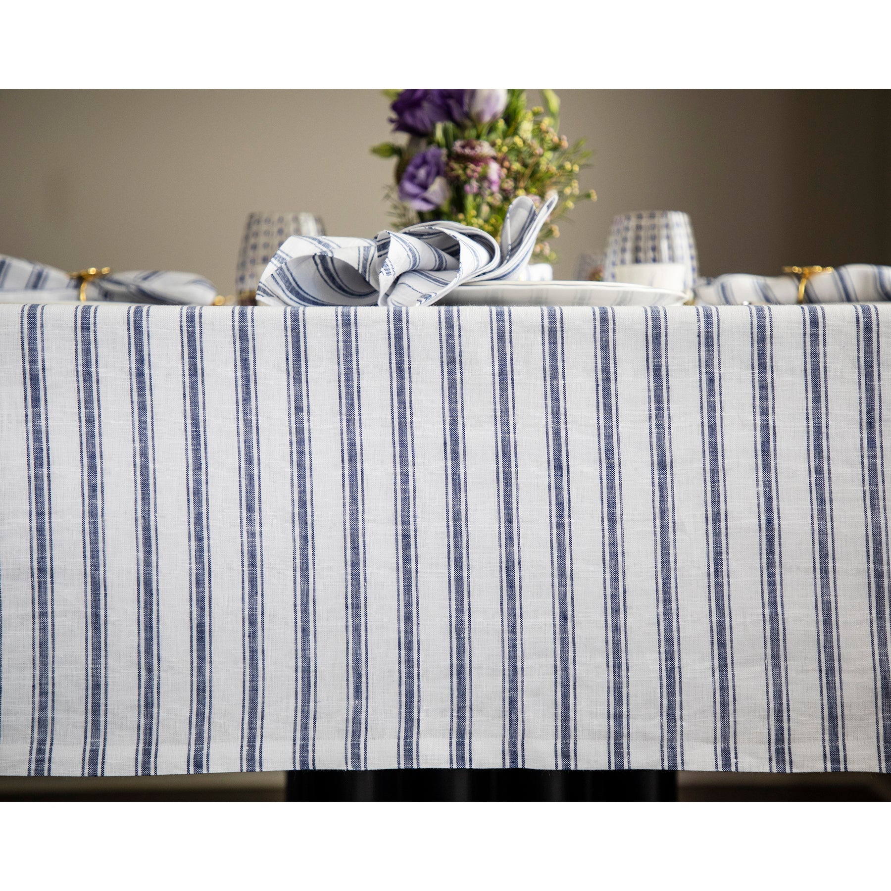Capri Ticking Stripe Tablecloth
