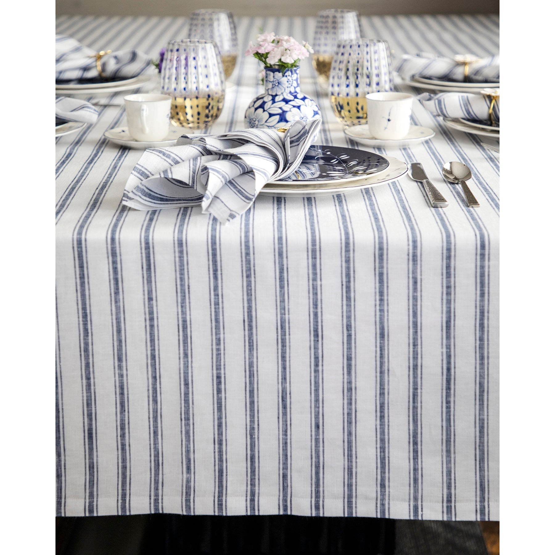 Capri Ticking Stripe Tablecloth