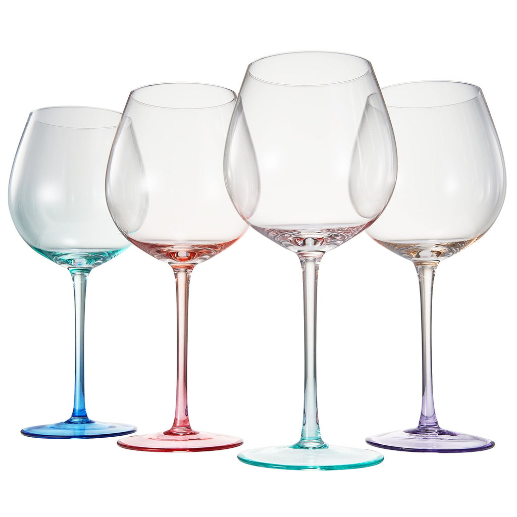 Alba Balloon Stemmed Wine Glassware, Set of 4