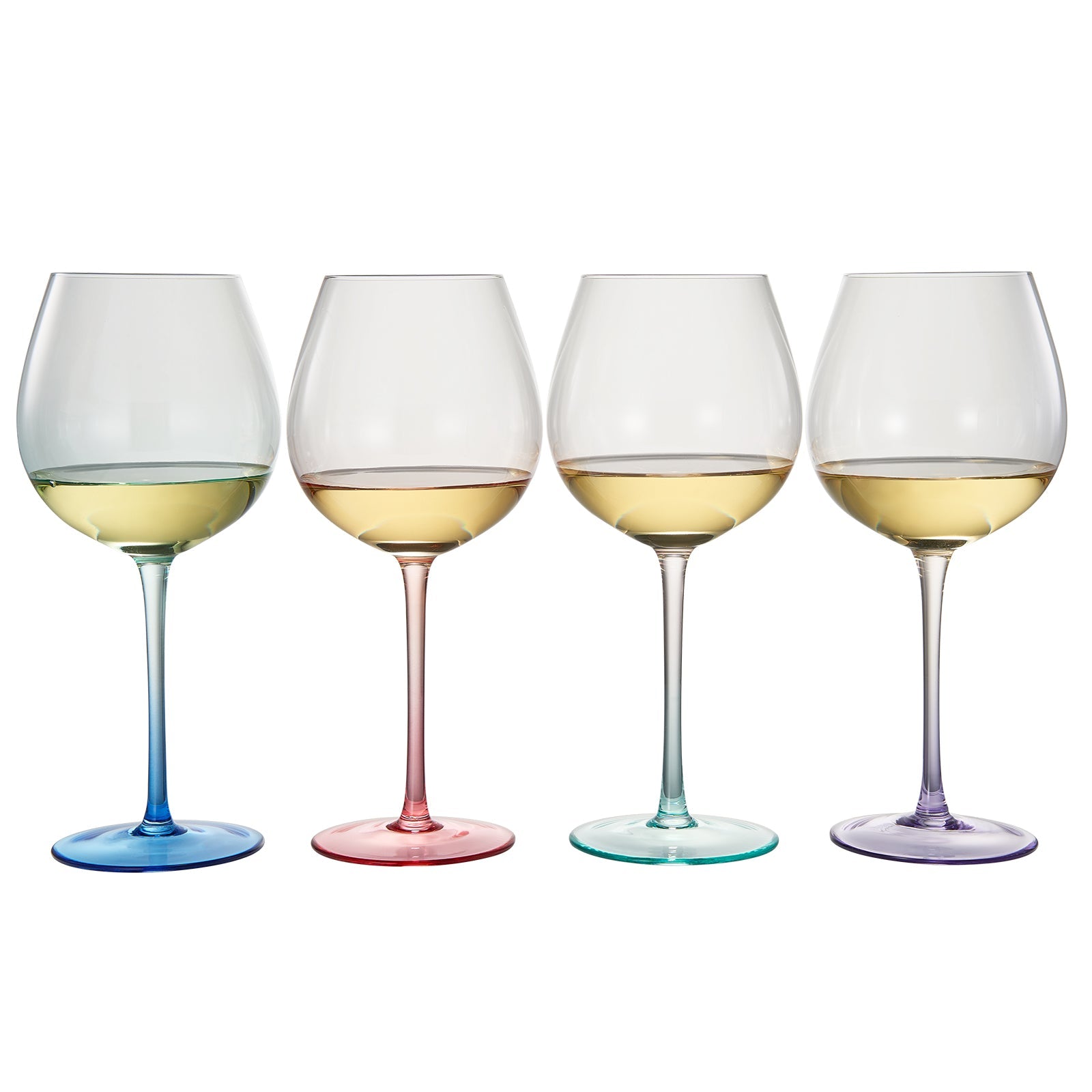 Alba Balloon Stemmed Wine Glassware, Set of 4