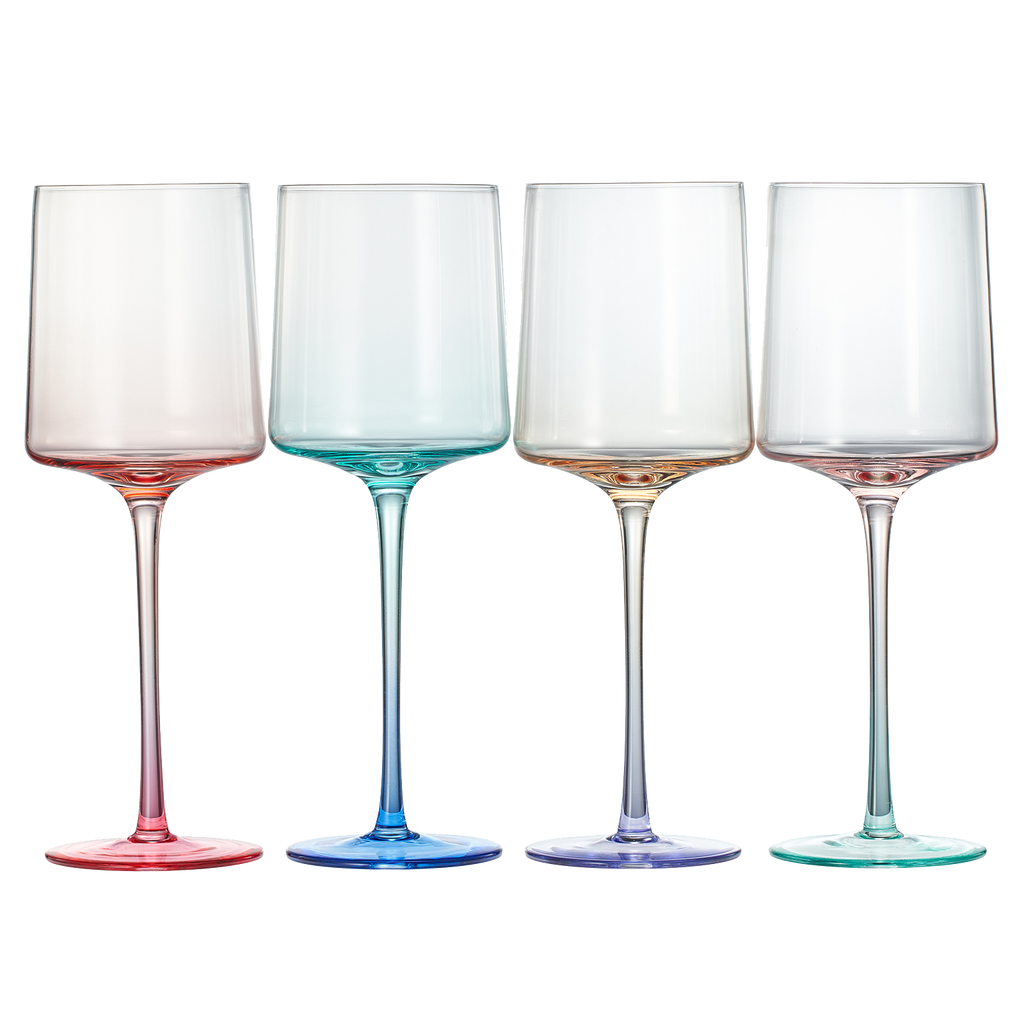 Alba Stemmed Wine Glassware, Set of 4