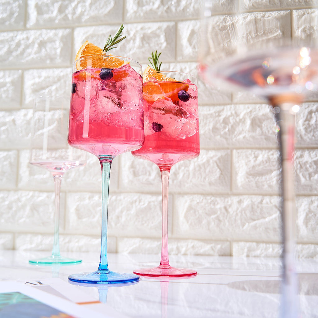 Alba Stemmed Wine Glassware, Set of 4