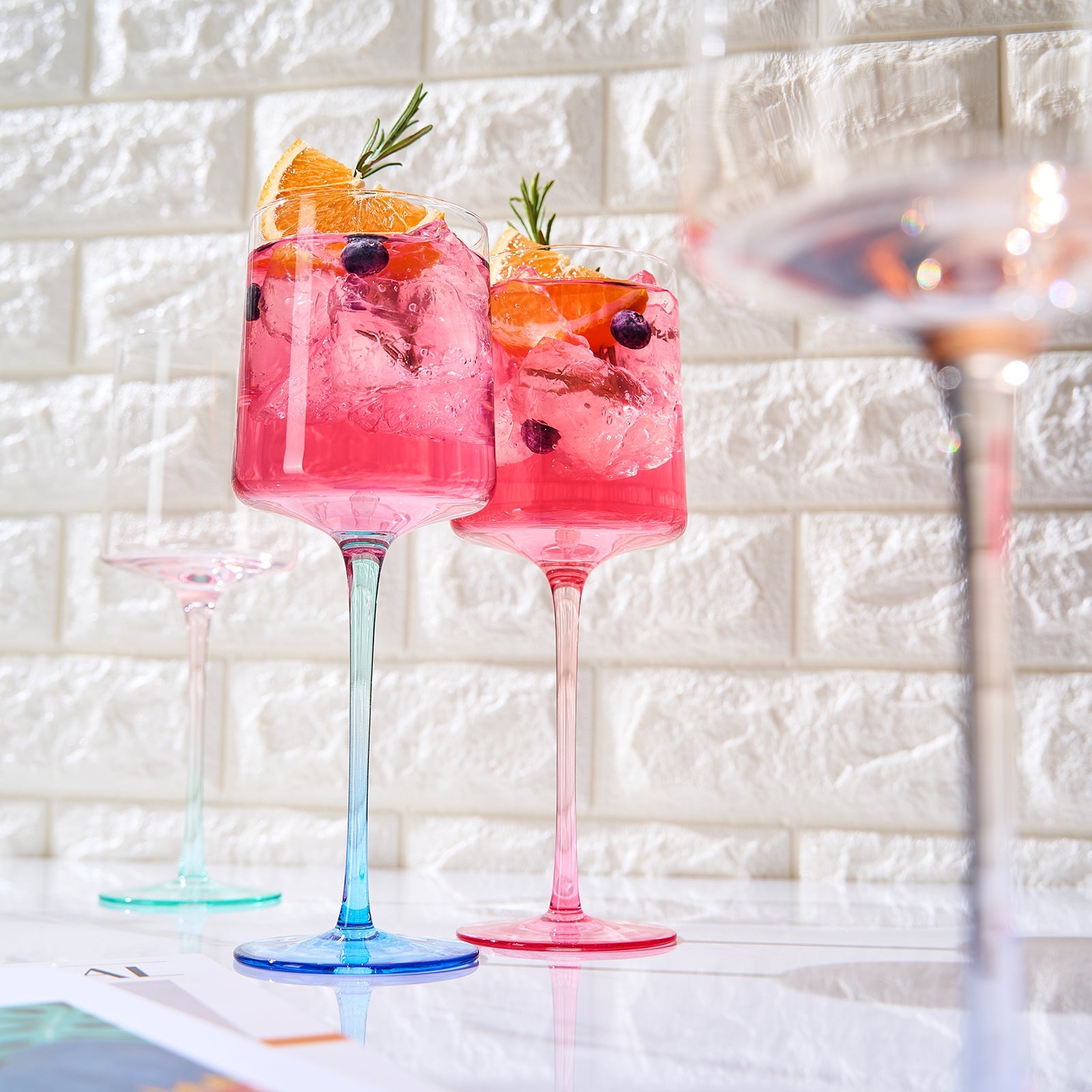 Alba Stemmed Wine Glassware, Set of 4