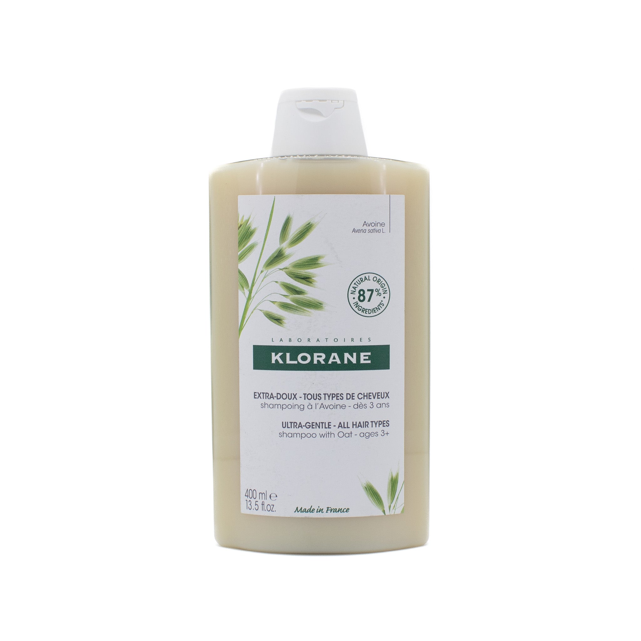 KLORANE Ultra-Gentle All Hair Types Shampoo With Oat 13.5oz - New
