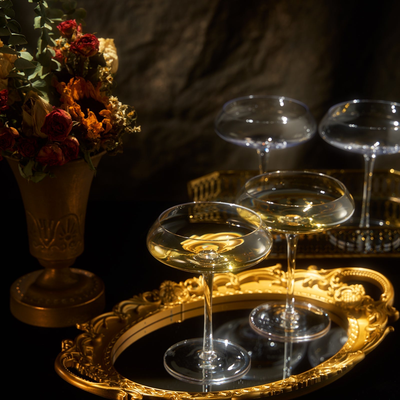 Spritz Champagne Coupe, Cocktail Glassware, Set of 4