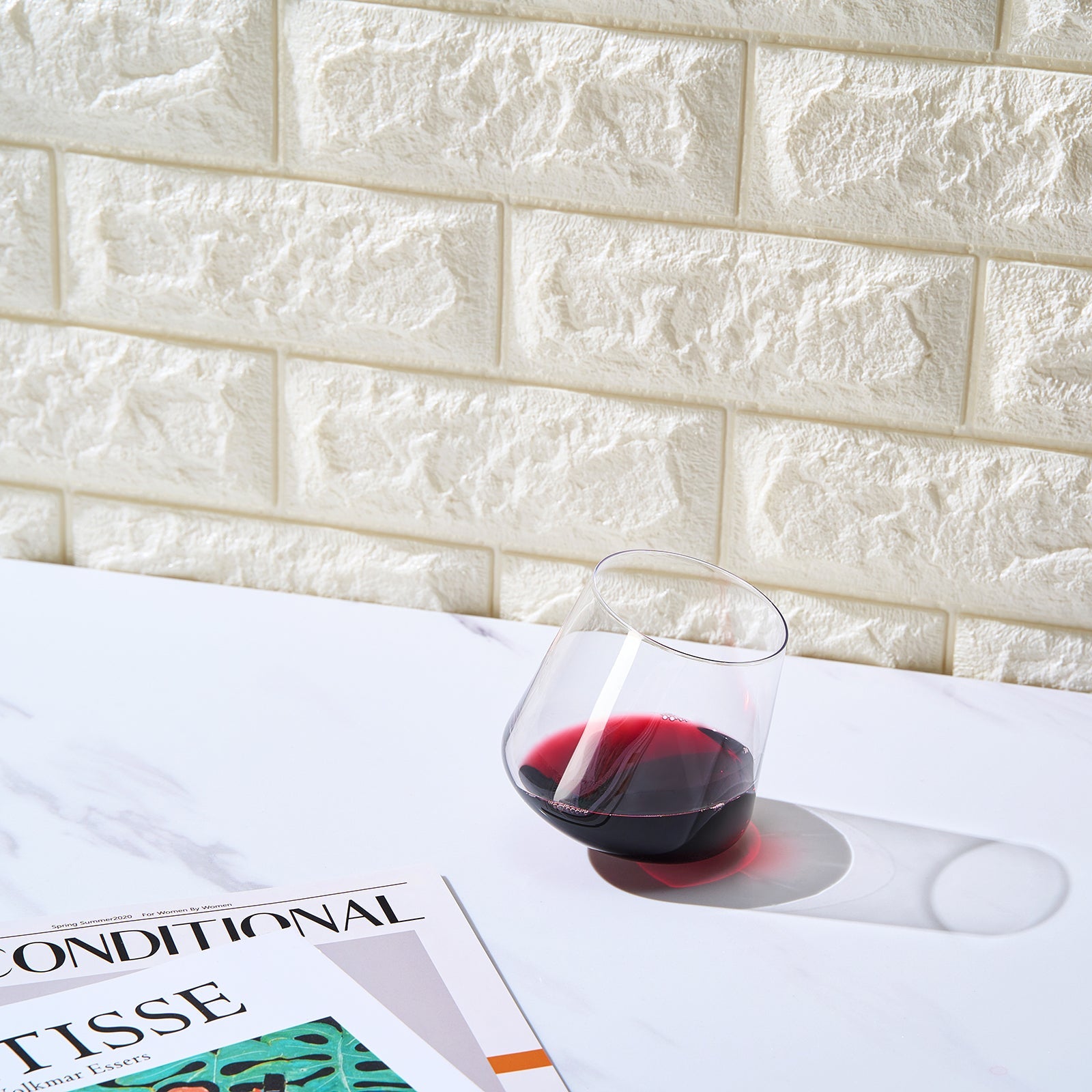 Classica Un-Spillable Stemless Wine Glassware, Single Set