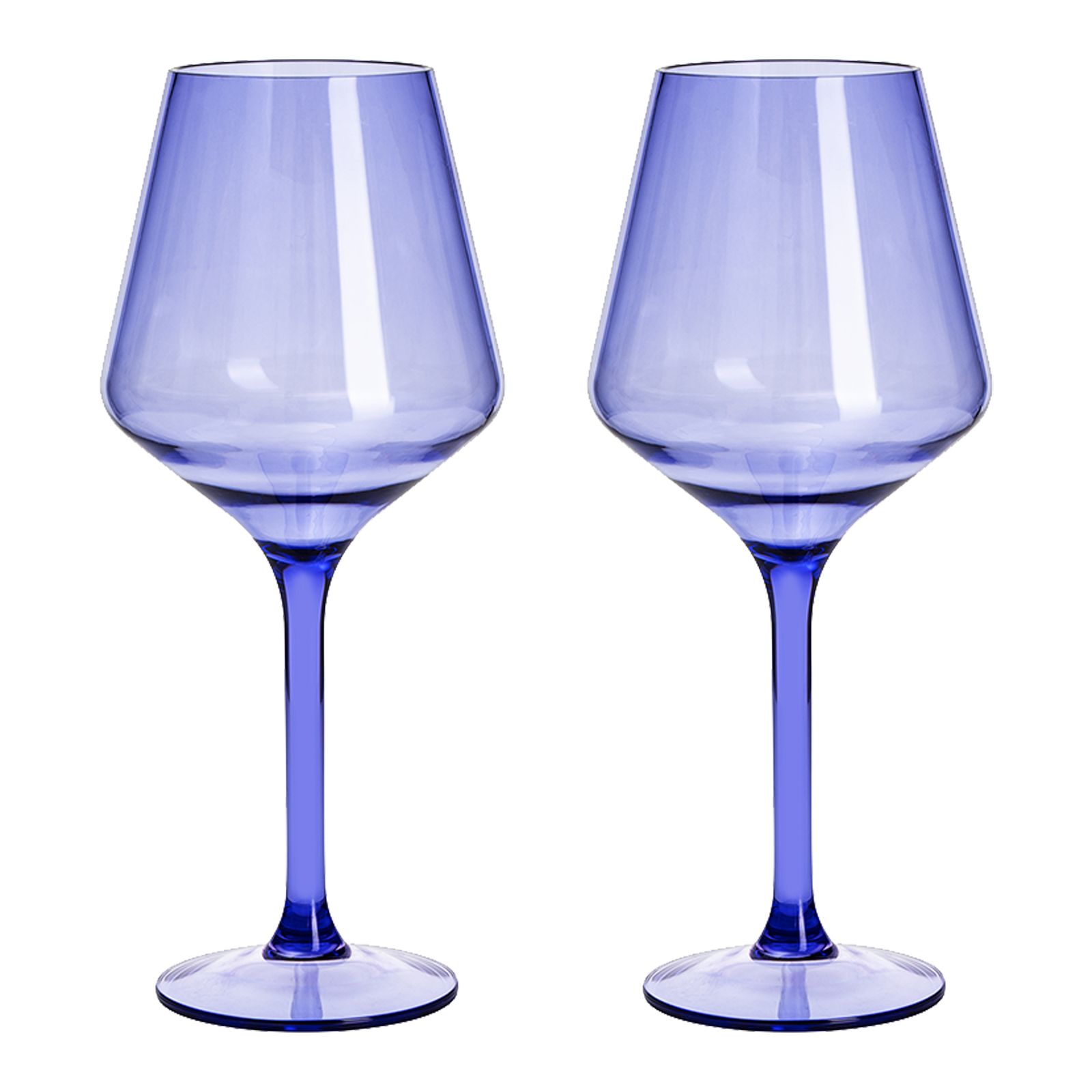 Saint Tropez Acrylic Stemmed Wine Glassware, Set of 2