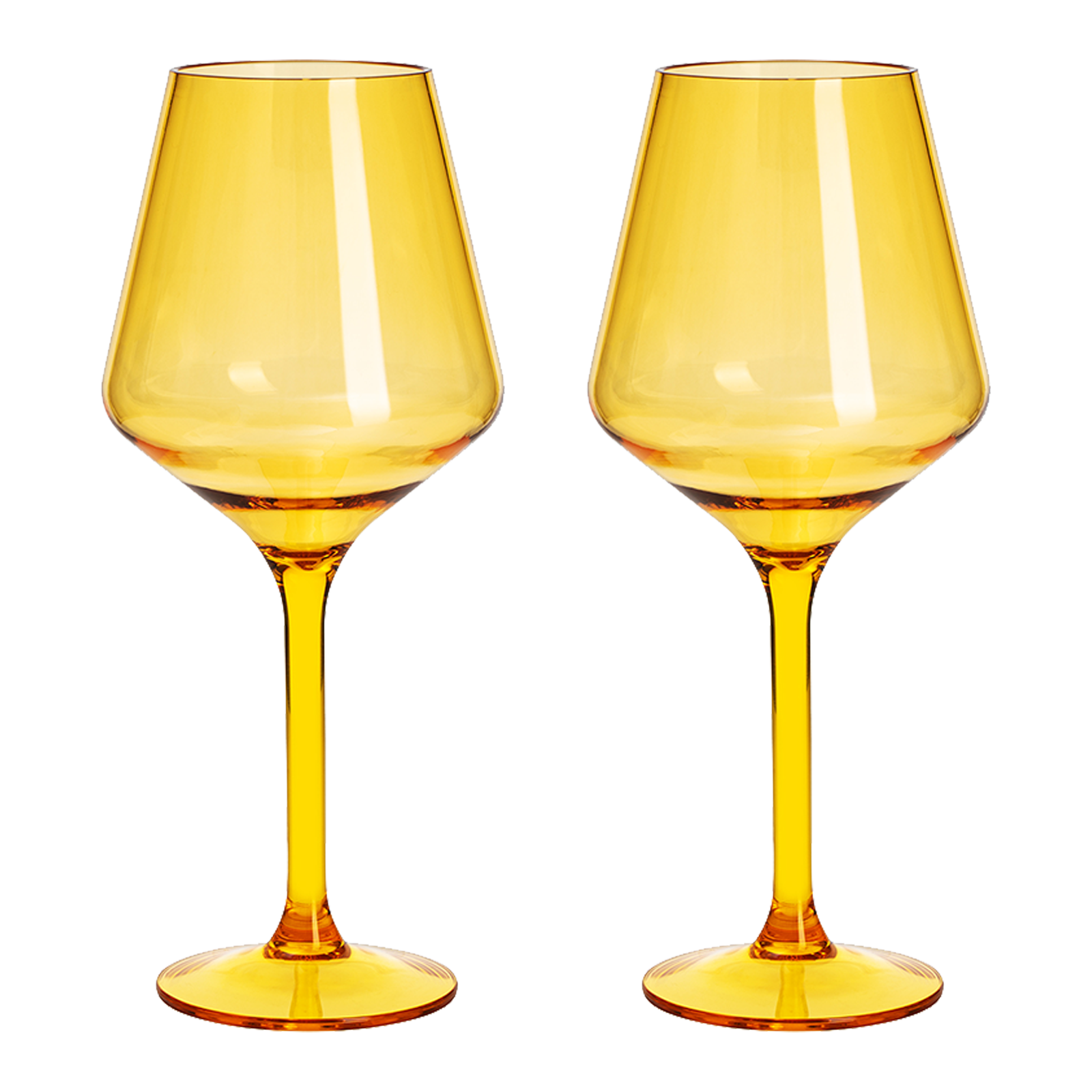 Saint Tropez Acrylic Stemmed Wine Glassware, Set of 2