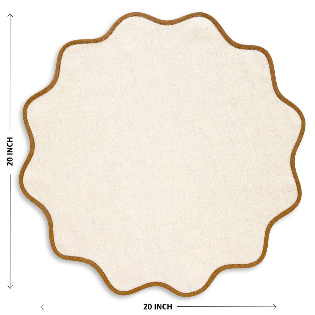 Giselle Scallop Edge Napkins, Set of 4