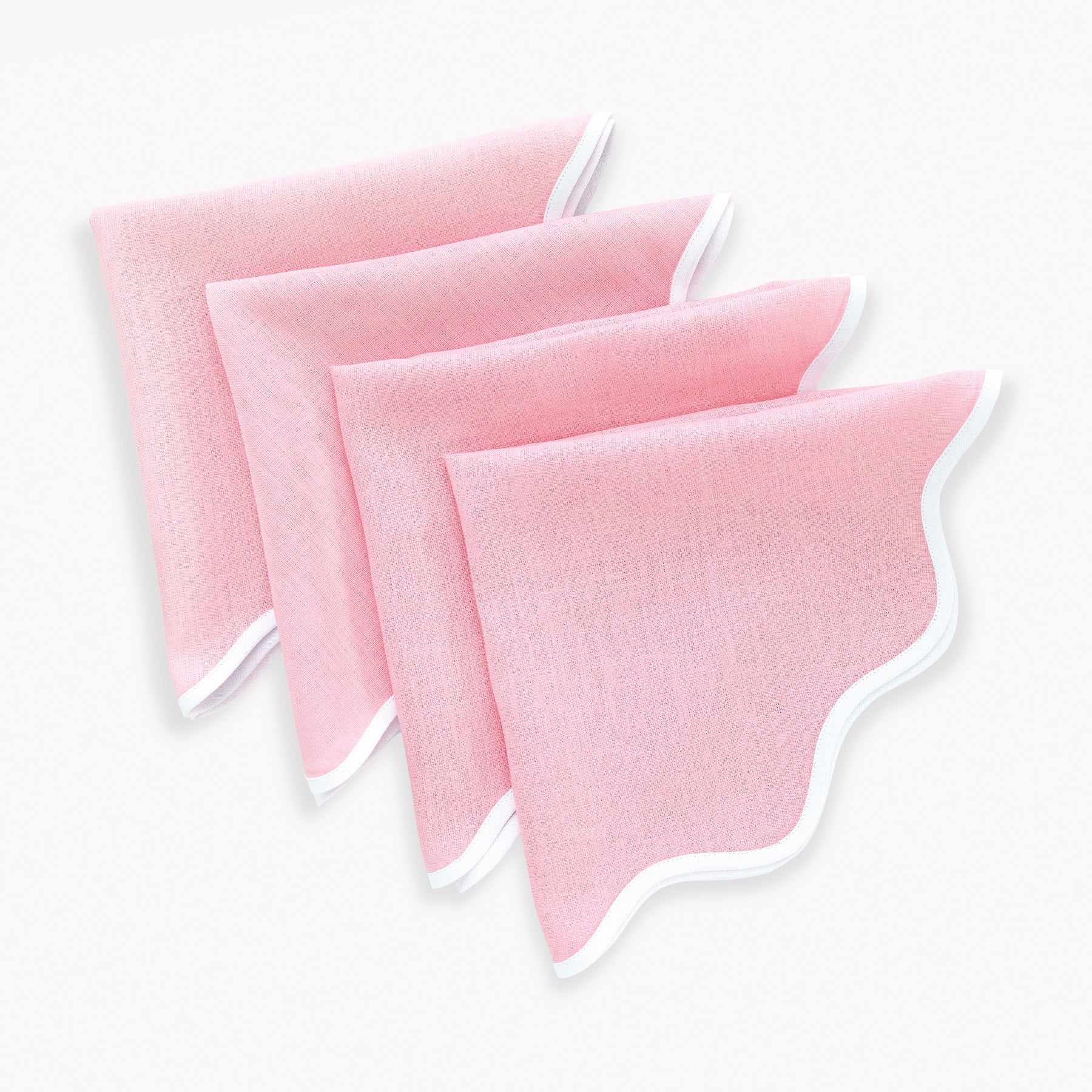 Giselle Scallop Edge Napkins, Set of 4