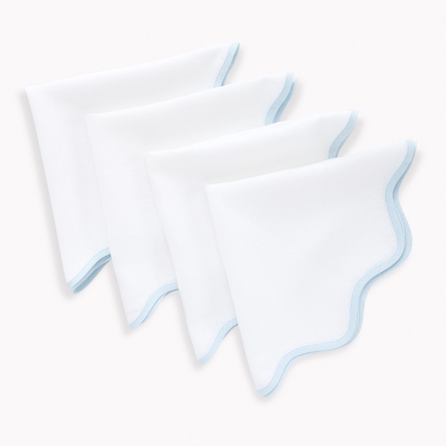 Giselle Scallop Edge Napkins, Set of 4